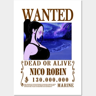 Nico Robin One Piece Wanted Posters and Art